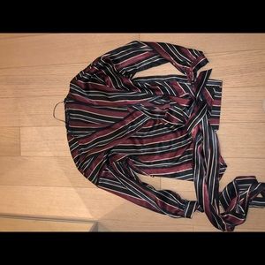 Zara striped blouse